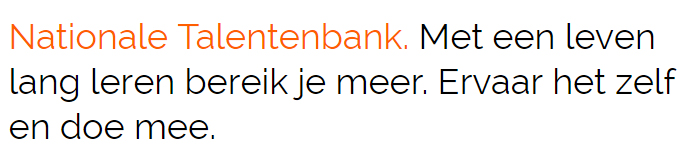 Nationale Talentenbank quote