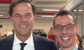 Nationale Talentenbank: Niels Aussems met premier Rutte